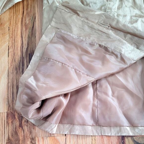 Ruby Rd Gold Jacket Blazer Ruched Sleeves 12 - Picture 4 of 6